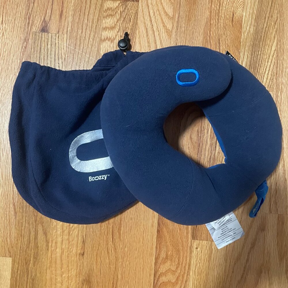 BCozzy travel neck pillow - blue, adult large